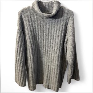 Universal Thread Ribbed Gray Turtleneck Sweater